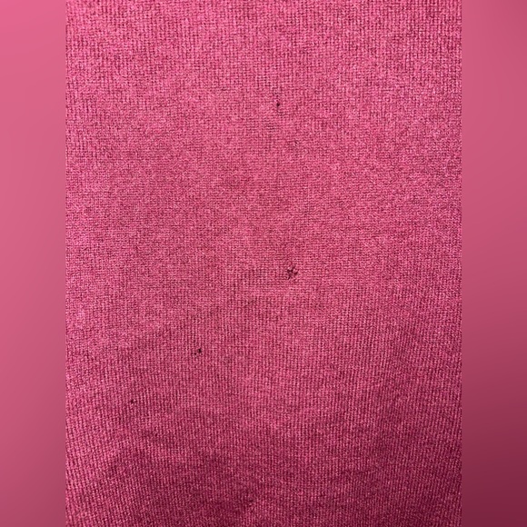 Club Room 100% Fine Cashmere Maroon V Neck Sweater - Picture 5 of 6